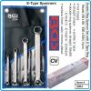 Ключове E-Torx 4 броя, комплект, двустранни, CrV, от E6-E24, BGS, 2264