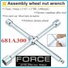 Ключ за джанти, разглобяема кръстачка, Q1/2", L300mm, 13/16"-17-19mm, Force, 681A300