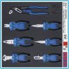 Модул с инструменти 2/3, вложка за количка, 7бр клещи PVC дръжки, BGS, 4133