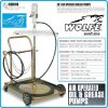 Грес помпа, такаламит за варел 210Kg с количка, к-т, Wolfe, W-61501940.