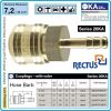 Бърза връзка, за въздух, щуцер за маркуч, 4 размера, 6-13mm, Rectus, 26KATF