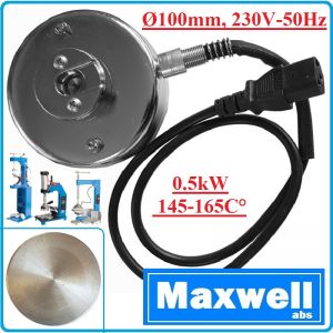 Котлон за вулканизираща преса, плоча Ø100mm, 230V, 0.5kW, 145-165C°, Maxwell, 0703 NAGR 100.